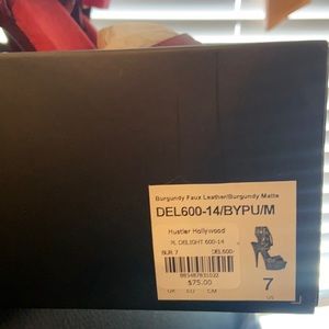 Burgundy Faux Leather / Burgundy Matte